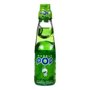 POP MARBLE GREEN APPLE CARBONATED DRINK 200ML