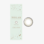 Lentilles de contact journalières MOLAK (Gris éclatant) (10 lentilles) -5,00
