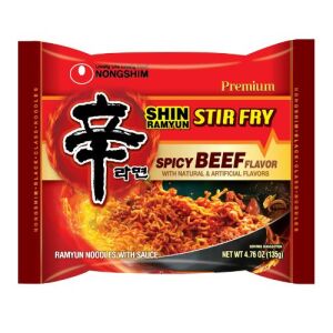 NONGSHIM Stir Fry Shin Ramen Spicy Beef Flavor 1pc