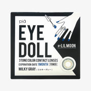 Lentilles de contact mensuelles LIL MOON (Gris laiteux) (1 lentille) -2,50