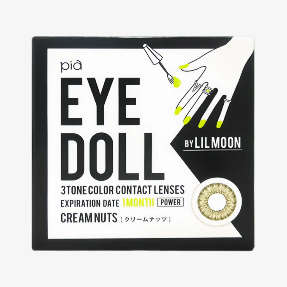 Lentilles de contact mensuelles LIL MOON (Crème Noix) (1 lentille) -2,75