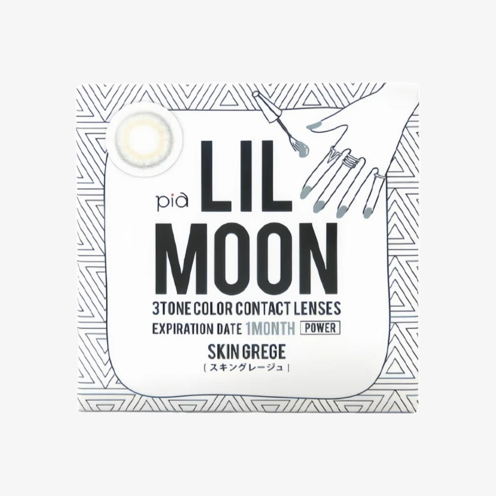 Lentilles de contact mensuelles LIL MOON (Skin Grege) (1 lentille) -4,00
