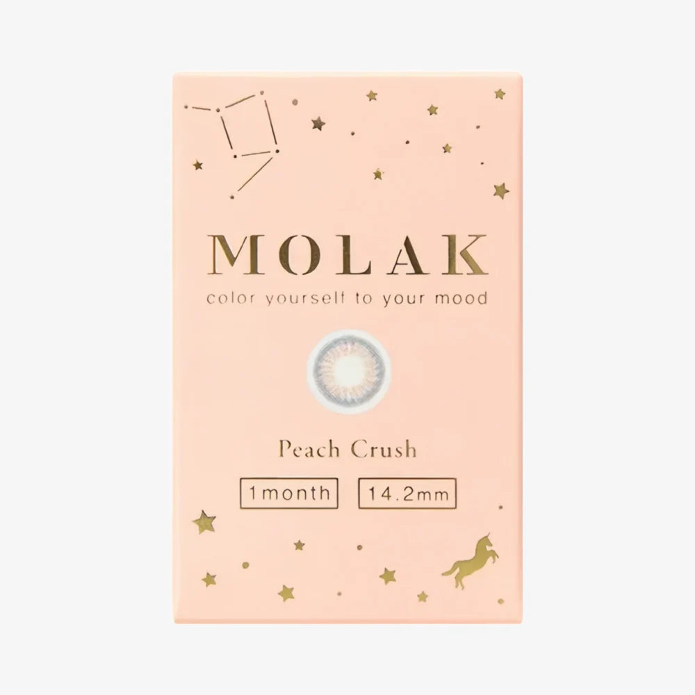 Lentilles de contact mensuelles MOLAK (Peach Crush) (2 lentilles) -2,25