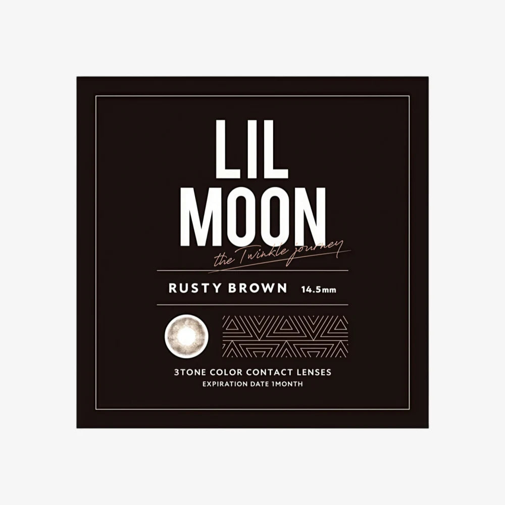 Lentilles de contact mensuelles LIL MOON (brun rouille) (1 lentille) -1,00