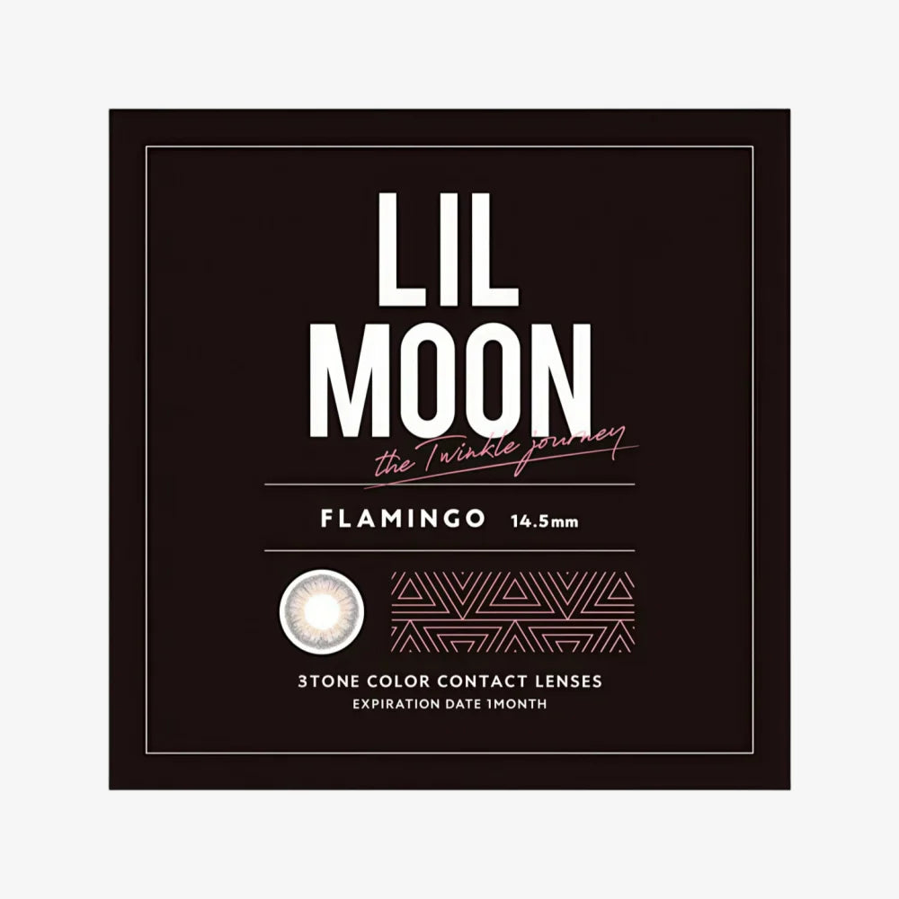 Lentilles de contact mensuelles LIL MOON (Flamant rose) (1 lentille) -2,25