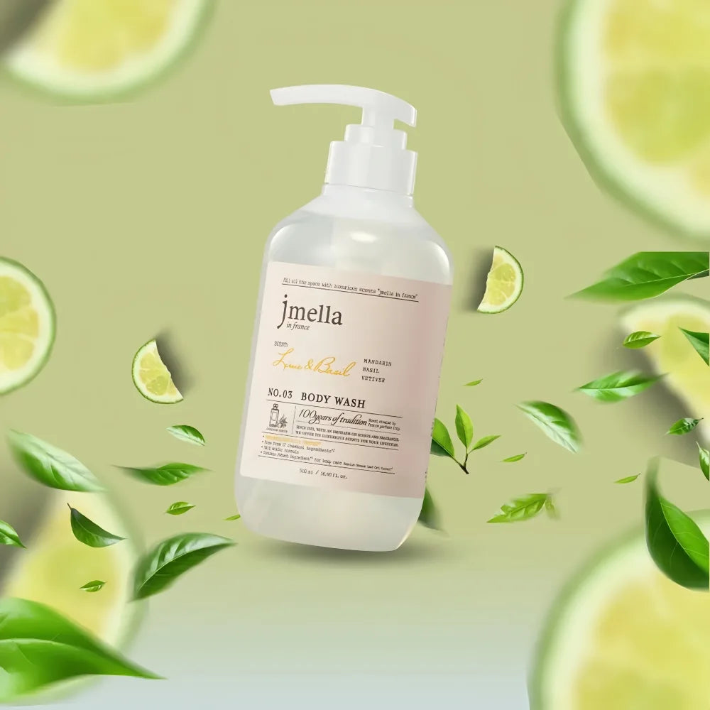 JMELLA Lime & Basil Body Wash 500ml No.3