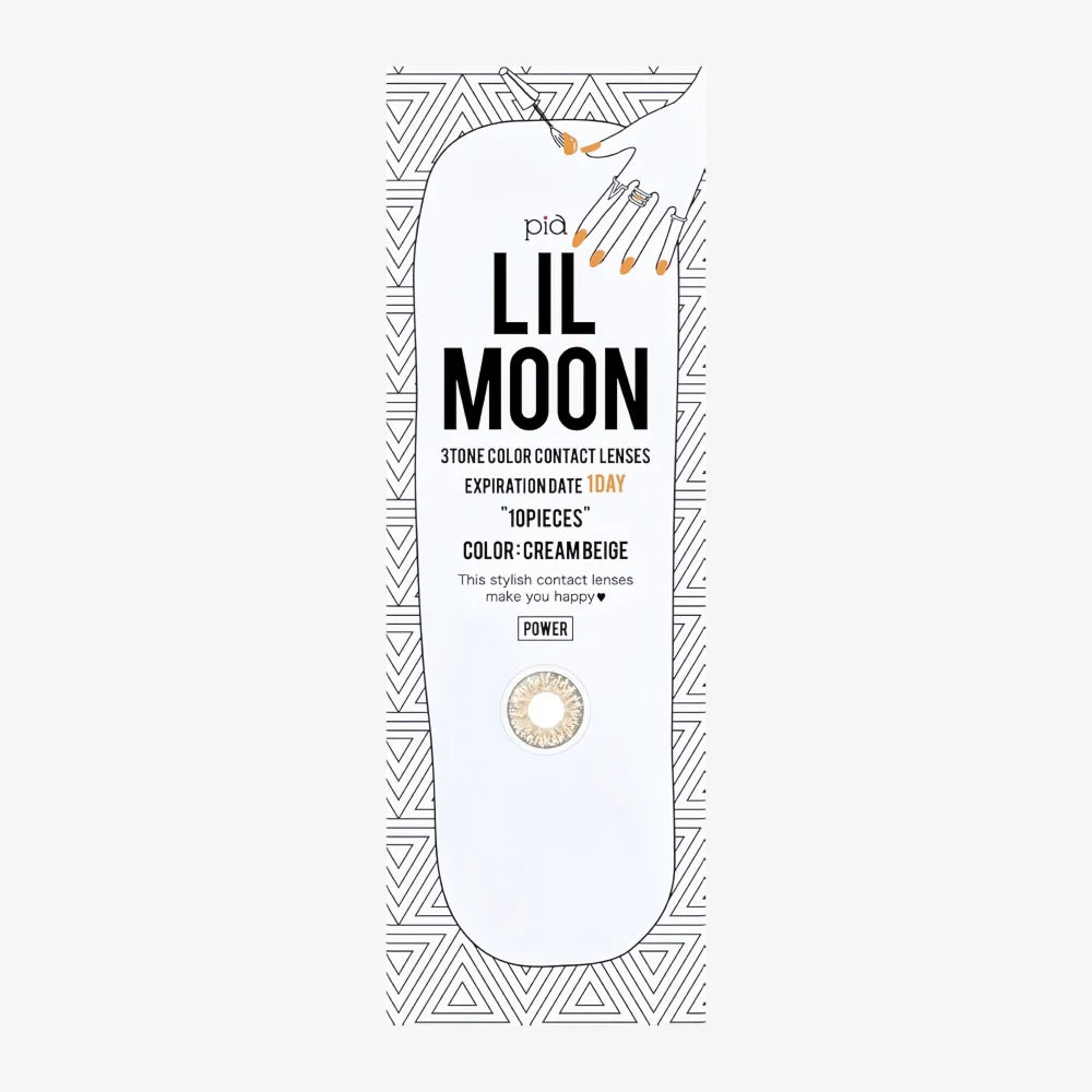 LILMOON 1 Day Cream Beige Contact Lens | 10pcs -1.50
