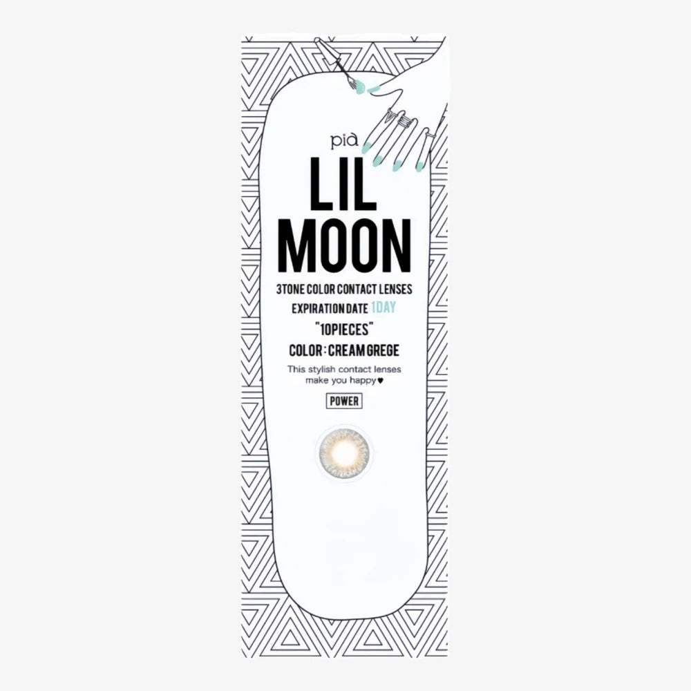 LILMOON 1DAY COLOR Contact Lens - CREAM GREGE -4.50