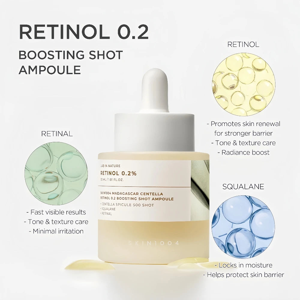 SKIN1004 Retinol 0.2 Boosting Shot Ampoule 30ml
