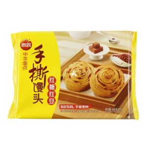 Brioche vapeur Synear au sucre brun et aux haricots rouges 400 g