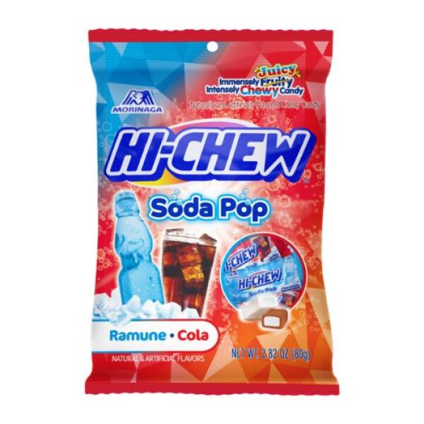 MORINAGA Hi-Chew Soda Pop Ramune & Cola 80g