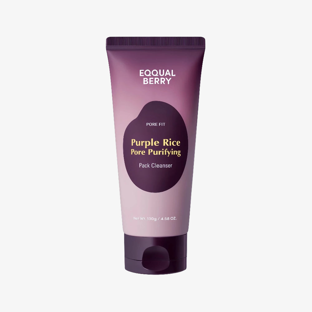 EQQUALBERRY Purple Rice Pore Purifying Pack Cleanser 130g