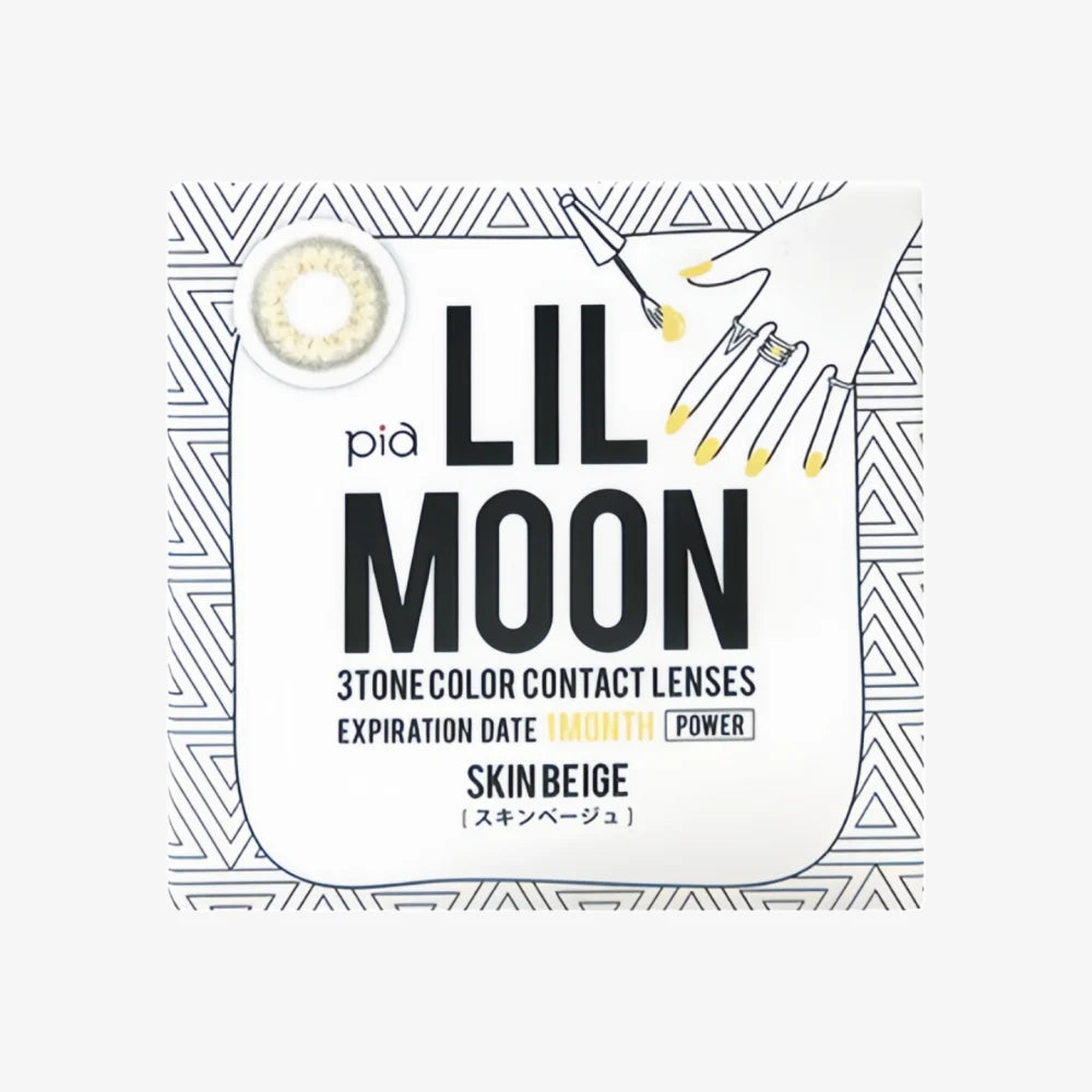 LIL MOON Monthly Contact Lens (Skin Beige) (1 Lens) -6.00
