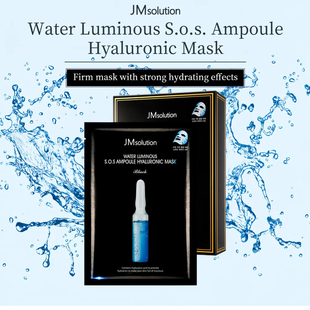 Masque à l'acide hyaluronique JMsolution Water Luminous SOS Ampoule (10 unités)