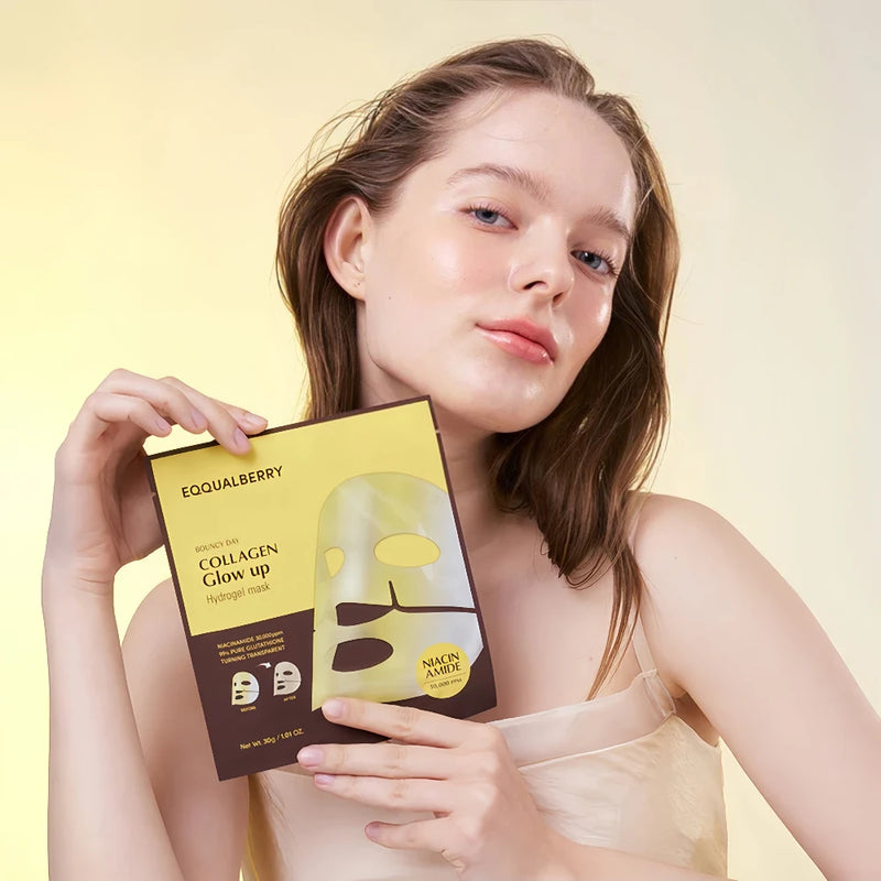 EQQUALBERRY Collagen Glow Up Hydrogel Mask x1