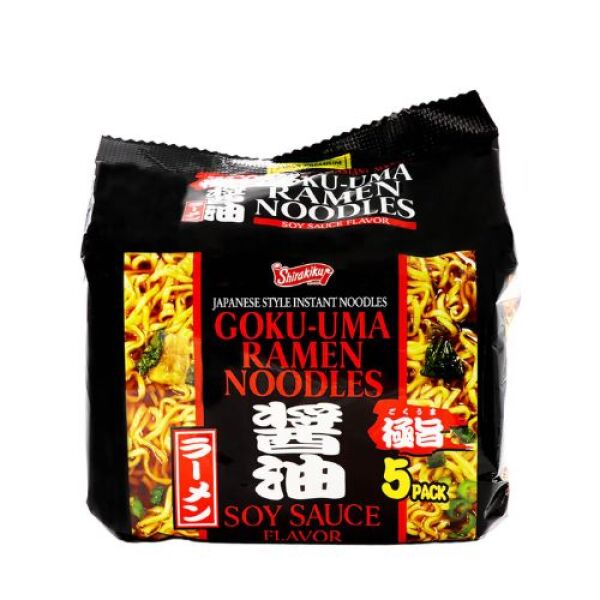 SHIRAKIKU Instant Goku-Uma Ramen Soy 5PC