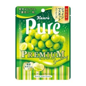 KANRO Pure Premium Sparkling Gummy (Muscat Flavor) 54g