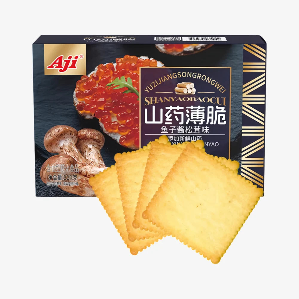 AJI Yam crispy Biscuits(caviar and matsutake flavor) 220g