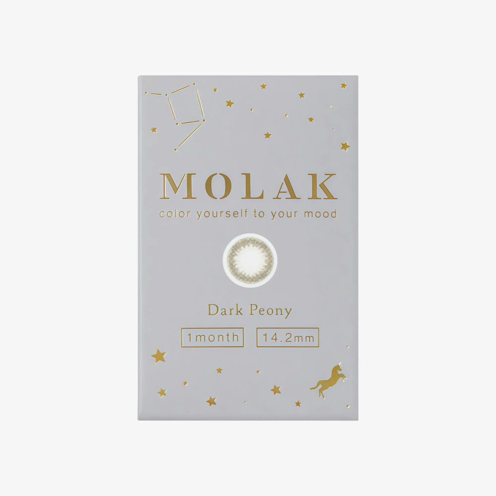 Lentilles de contact mensuelles MOLAK (Pivoine foncée) (2 lentilles) -6,50