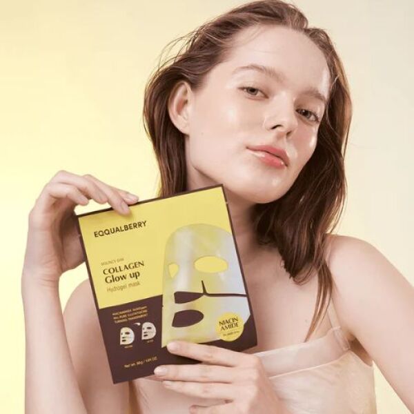 EQQUALBERRY Collagen Glow Up Hydrogel Mask x1