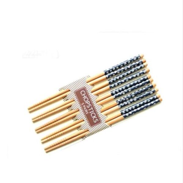 Baguettes en bambou WANG (Neige) 5 paires