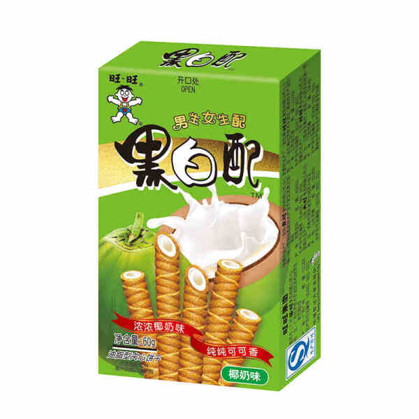 Rouleau de gaufrette à la noix de coco WANT WANT 60 g