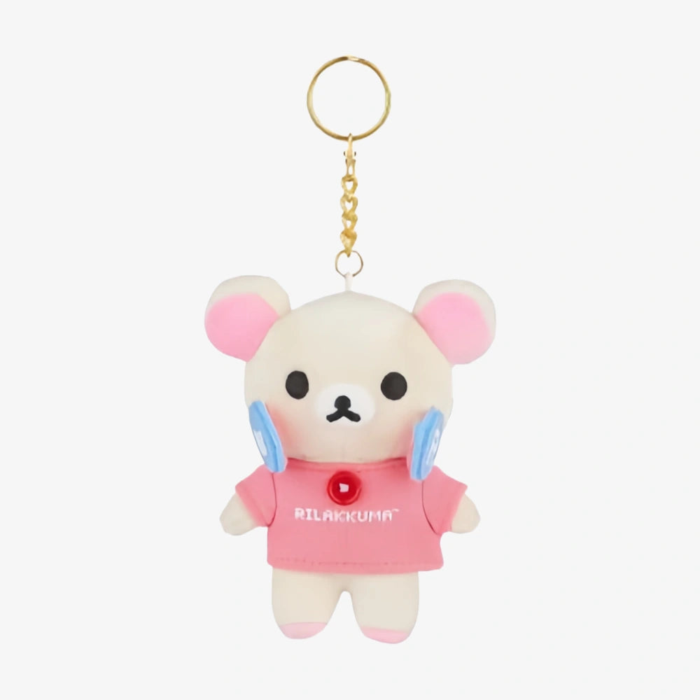 RILAKKUMA Korilakkuma Gamer Petite chaîne en peluche