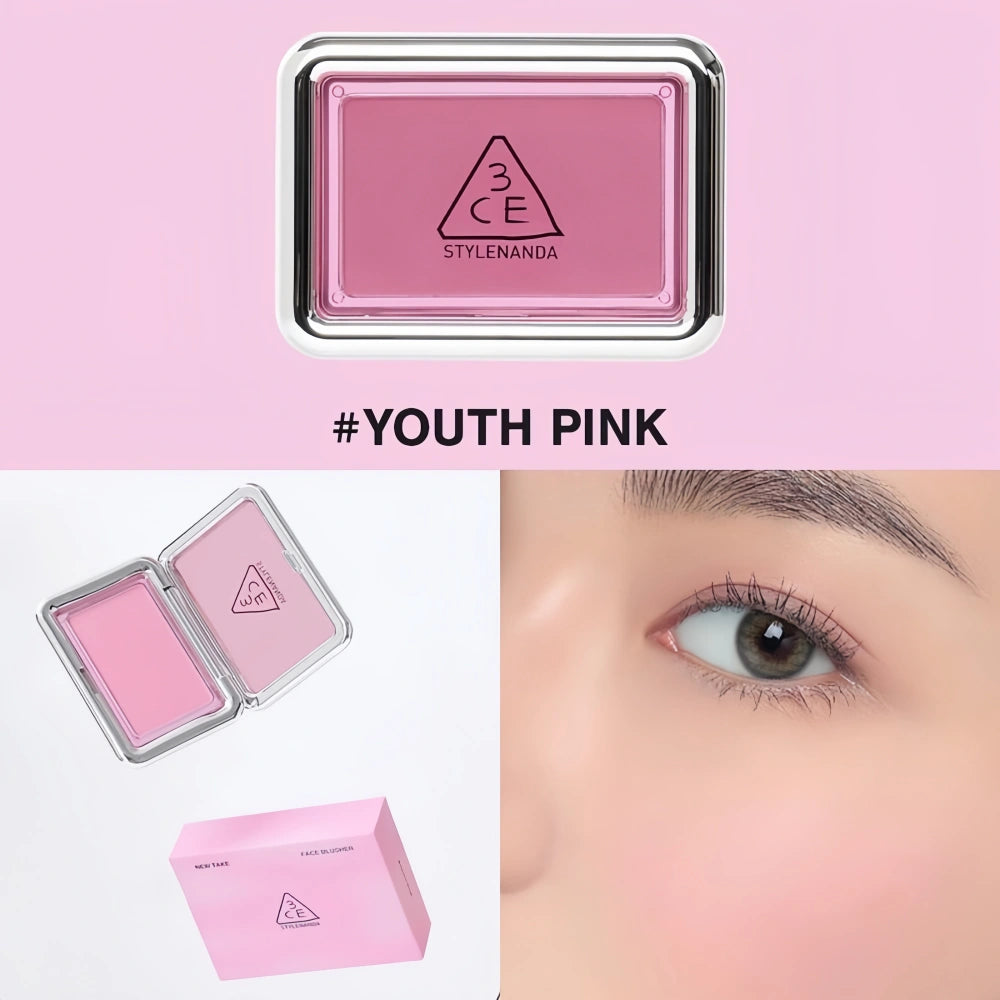 3CE New Take Face Blusher Youth Pink