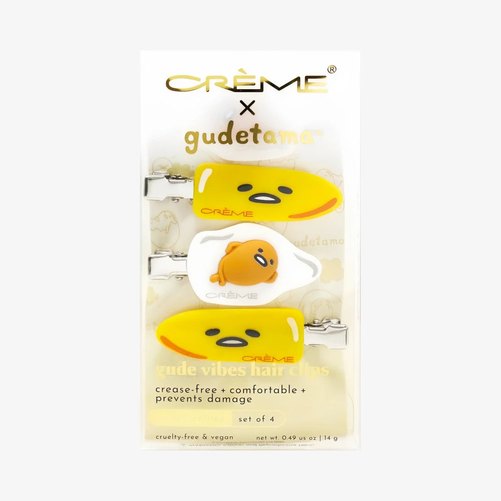 THE CREME SHOP Gude Vibes Gudetama Hair Clip 4pcs
