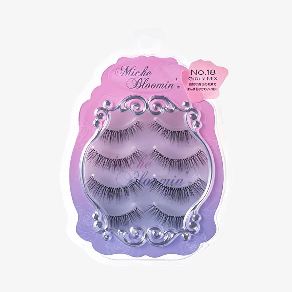 MICHE BLOOMIN False Eyelash NO 18 Girly Mix 4 Pairs