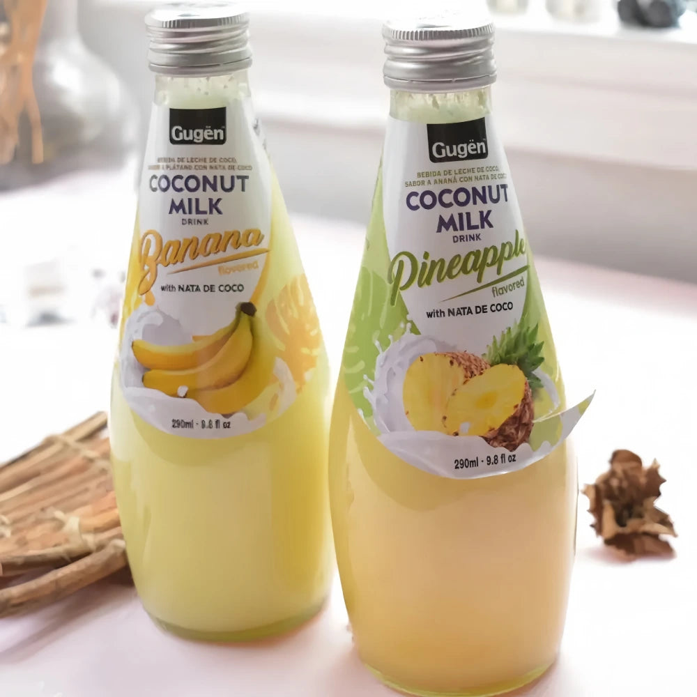 GUGEN Coconut Milk Drink, Pineapple Flavor 9.8 oz