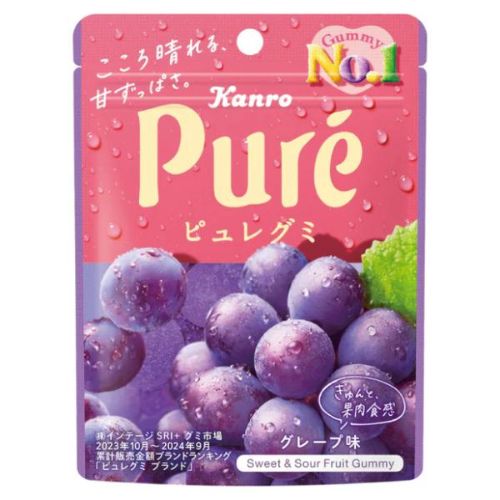 Kanro Pure Gummy Grape 56g