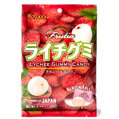 Kasugai Lychee Gummy Candy 102g