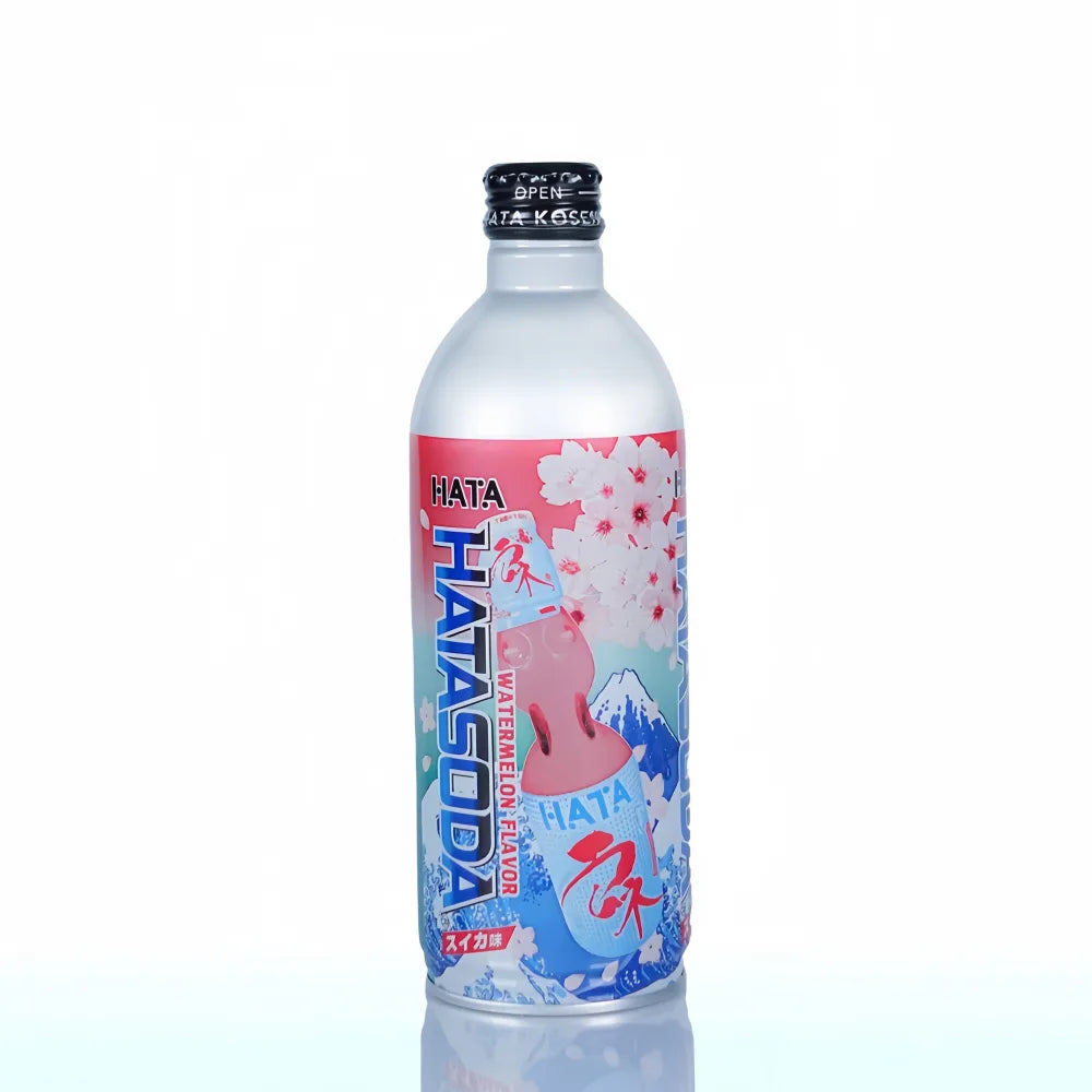 Soda Ramune Sakura HATA, saveur pastèque, 500 ml