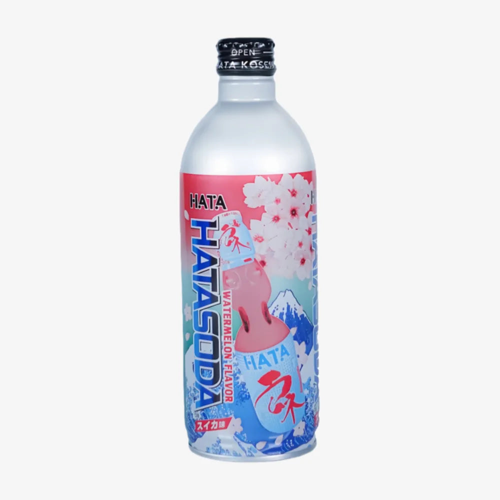Soda Ramune Sakura HATA, saveur pastèque, 500 ml