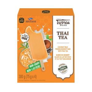 ETE Coconut Milk Frozen Dessert Bar with Thai Tea 4pcs