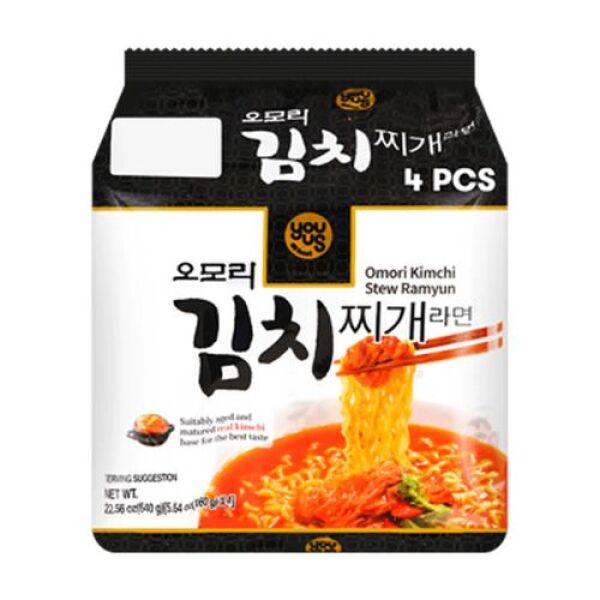 GS25 Omori Kimchi Stew Ramyun 5,64oz (160g) x 4