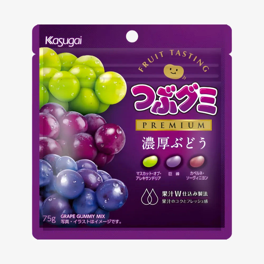 KASUGAI PJelly Bean Rich Grape Gummy 75g