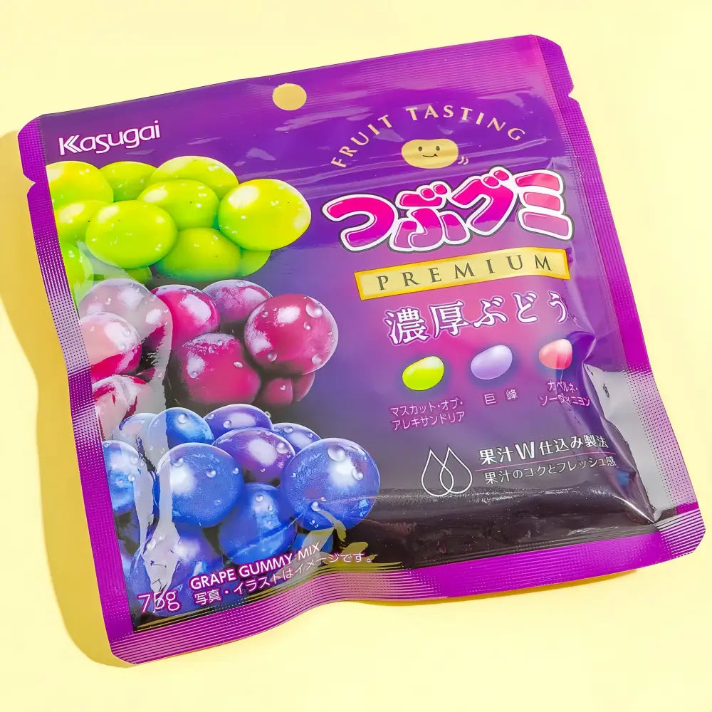 KASUGAI PJelly Bean Rich Grape Gummy 75g