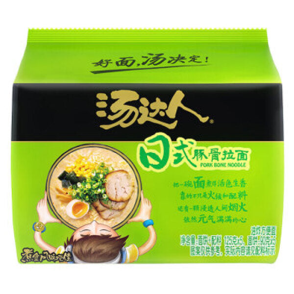 Nouilles japonaises Uni-President aux os de porc, sachet de 5 x 125 g