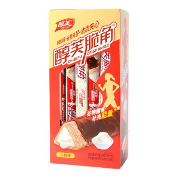 CHUNFU Crispy Angle Chocolate Cereal Bars Milk Flavor 440g