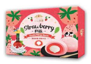Double Fillings Mochi Strawberry Milk 6.3oz (180g)