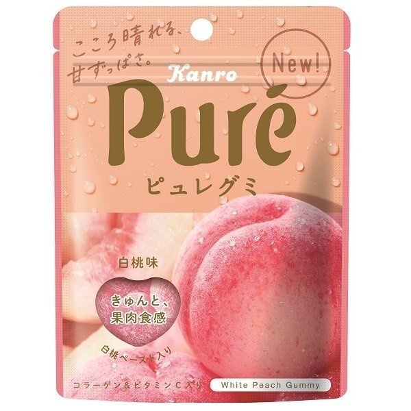 Kanro Pure Gummy (White Peach)