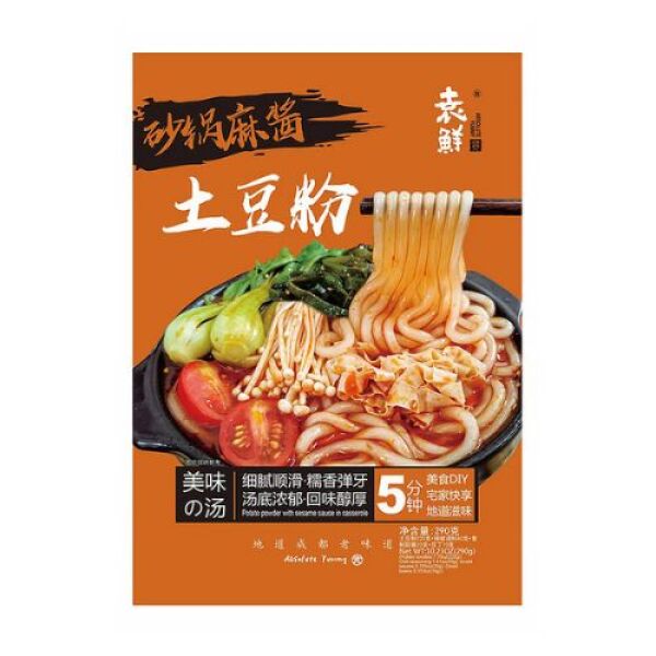 YuanXian Clay Pot Sesame Sauce Potato Noodles 290g