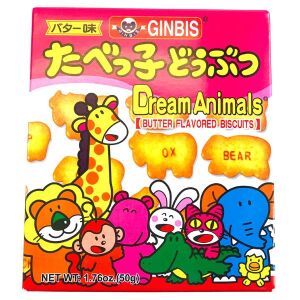 Biscuits GINBIS Dream Animals (saveur beurre) 50 g