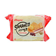Binggrae Samanco Waffle Ice Cream Red Bean Flavor 150ml*4pcs