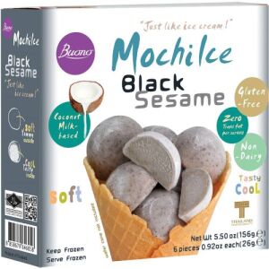 BUONO Black Sesame Mochi Dessert 208g