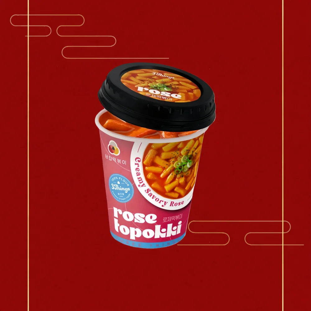 ATTRACT CGF 3THINGS Tteokbokki Cup Sweet and Spicy 139g