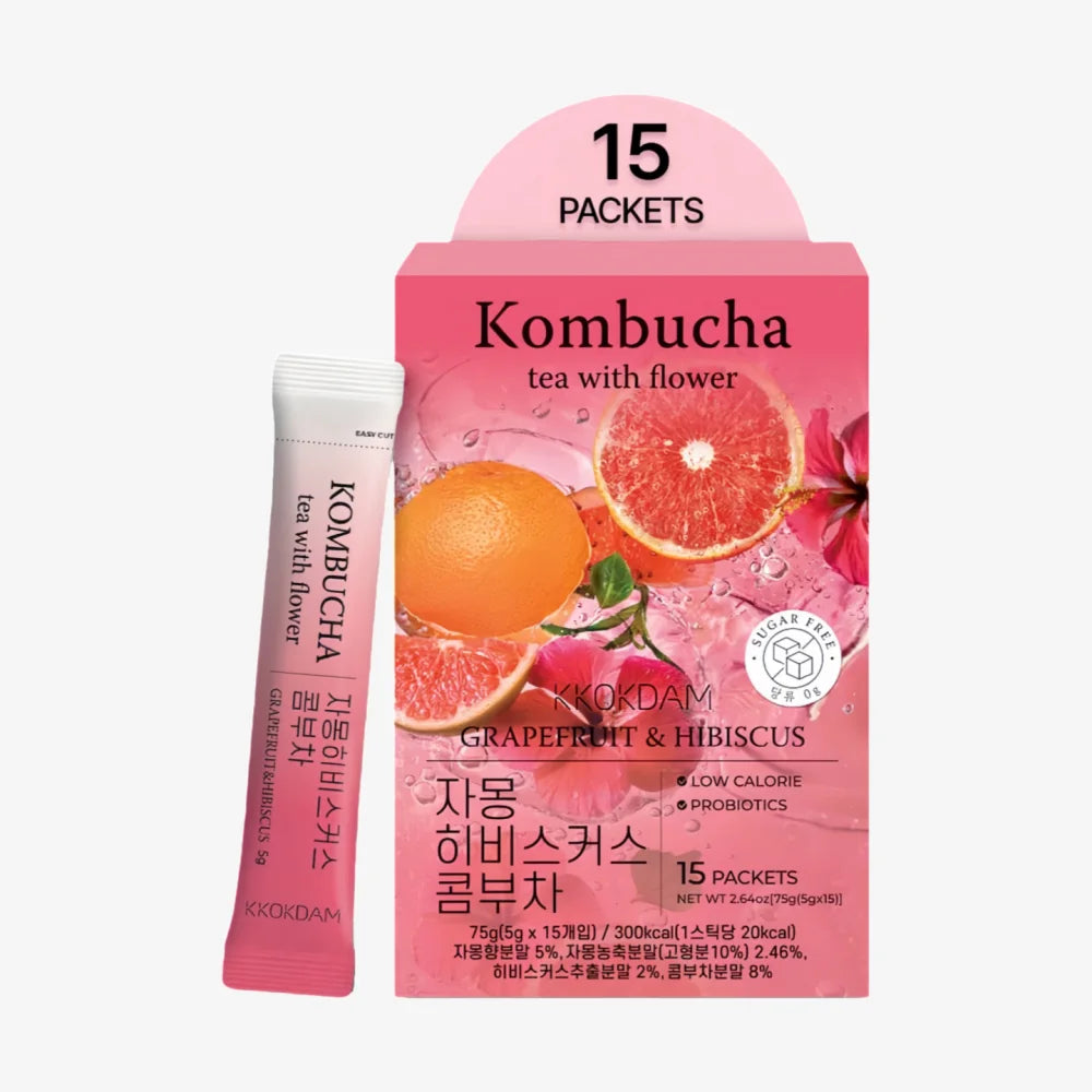 KKOKDAM Kombucha Grapefruit and Hibiscus