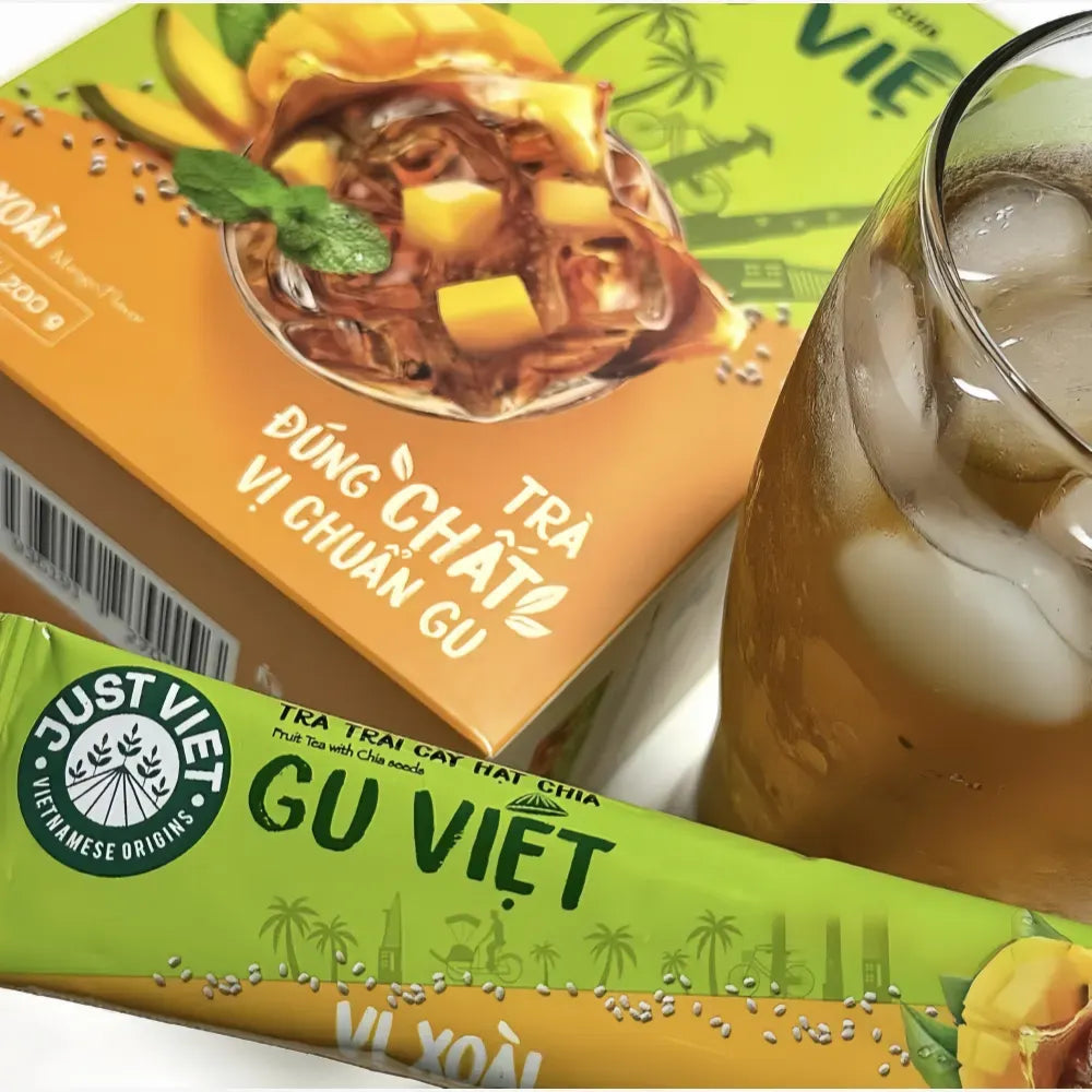 GU VIET Fruit Tea with Chia Seeds Mango Flavor 20g*10